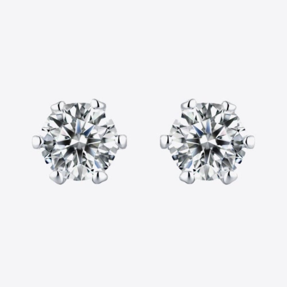 Moissanite Stud Earrings